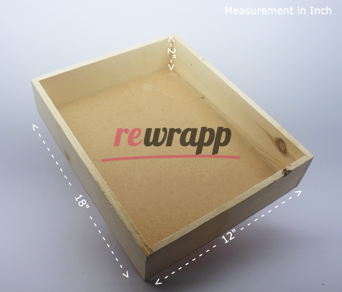 Rectangular Tray with MDF Base