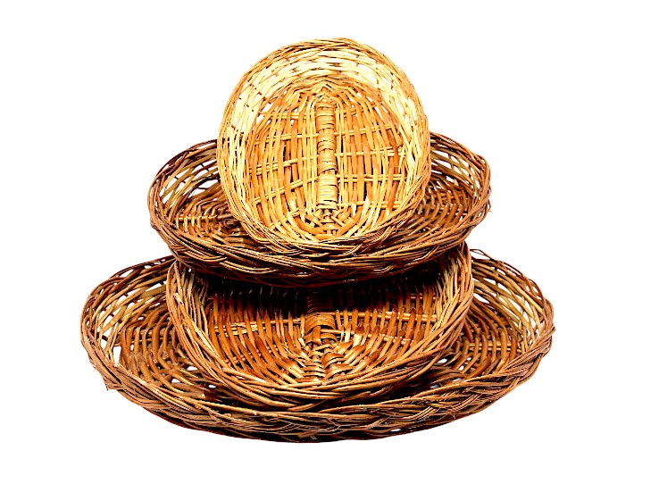 Oval Shape Multipurpose Cane Handmade Eco Friendly Basket