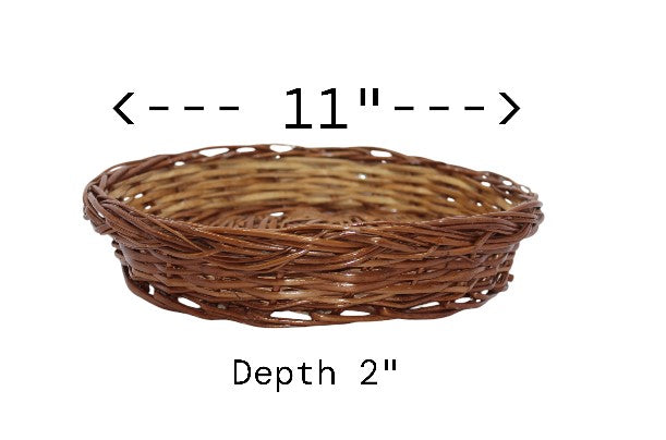 Round Multipurpose Cane Handmade Eco Friendly Basket