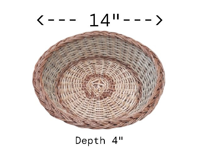Round Multipurpose Cane Handmade Eco Friendly Basket