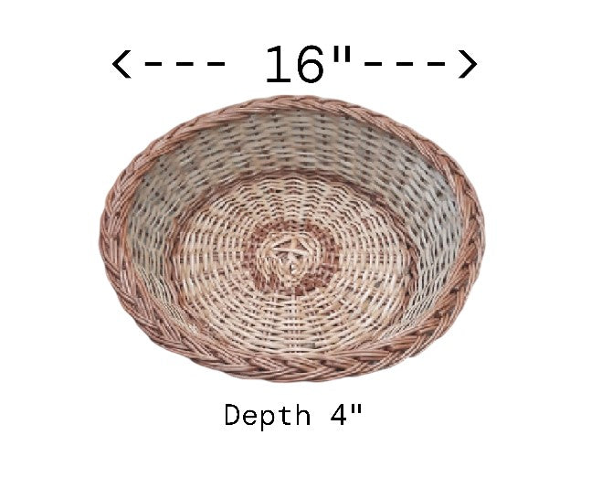 Round Multipurpose Cane Handmade Eco Friendly Basket