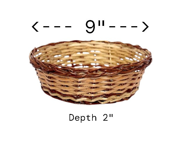 Round Multipurpose Cane Handmade Eco Friendly Basket