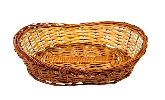 Boat Shape Multipurpose Cane Handmade Eco Friendly Basket