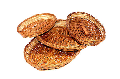 Oval Shape Multipurpose Cane Handmade Eco Friendly Basket