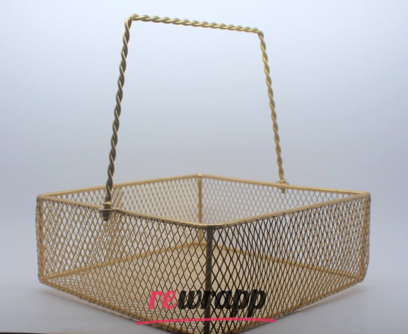 Square Basket with Handle