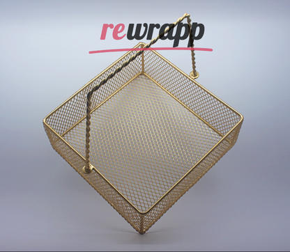 Square Basket with Handle