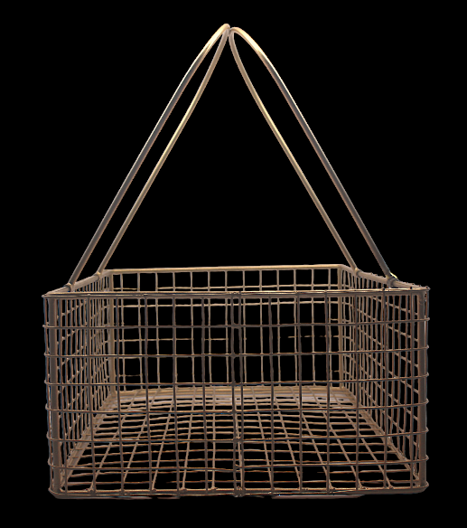 Square Basket with Handle