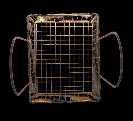 Square Basket with Handle