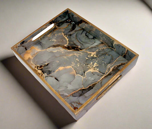 Grey and Golden Marble